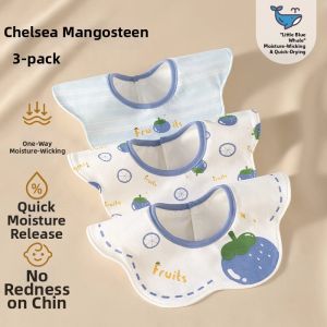 Usbettas | Waterproof Baby Bib Pure Cotton Thin Summer Quick Dry