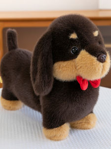 หมาลูกหม้อสุดน่ารักสวมหมวกปาร์ตี้ หมอนรองคอสัตว์ประดับเข็มขัดแบบยาว หมอนรองศีรษะสำหรับเด็ก หมอนรองศีรษะสำหรับนอน หมาป่าสุดน่ารัก