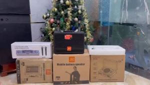 Loa Bluetooth JBZ J5 bass 20 cm có tay xách nguồn 220V