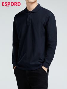 Spordela | Cotton Business Leisure Long Sleeve Polo Shirt