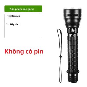 XHP390 Đèn Pin Lặn Siêu Sáng IPX8 800M Đèn Pin Dưới Nước 3 Chế Độ Độ Bền Lâu Cho Lặn Biển Tìm Kiếm Thức Ăn Ban Đêm
