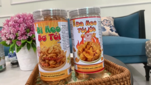 Bì heo bơ tỏi 200g da heo tỏi ớt 160g giòn rụm từng miếng thơm nức mùi tỏi phi ngon vừa miệng