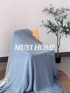 MUYI HOME | Modern Gradient Blue Air Conditioner Blanket