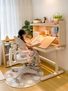 Hbada | Childrens Adjustable Study Desk Set