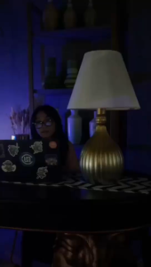 Lampu Meja dan Lantai Citihome Desain Modern Elegan Kaki Besi dan Kap Kain untuk Dekorasi Rumah