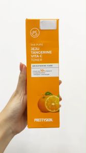 Nước Hoa Hồng Prettyskin The Pure Jeju Tangerine Vita C Toner 250ml Chính Hãng - Toner Vitamin C Sáng Da Mờ Thâm