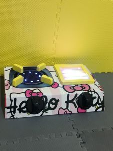 mainan mask masakan led hello kity white