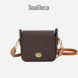 Seagloca กระเป๋าใส่เอกสารสะพายไหล่ทรงสี่เหลี่ยมสไตล์วินเทจดีไซน์ใหม่สไตล์เกาหลีปี2021