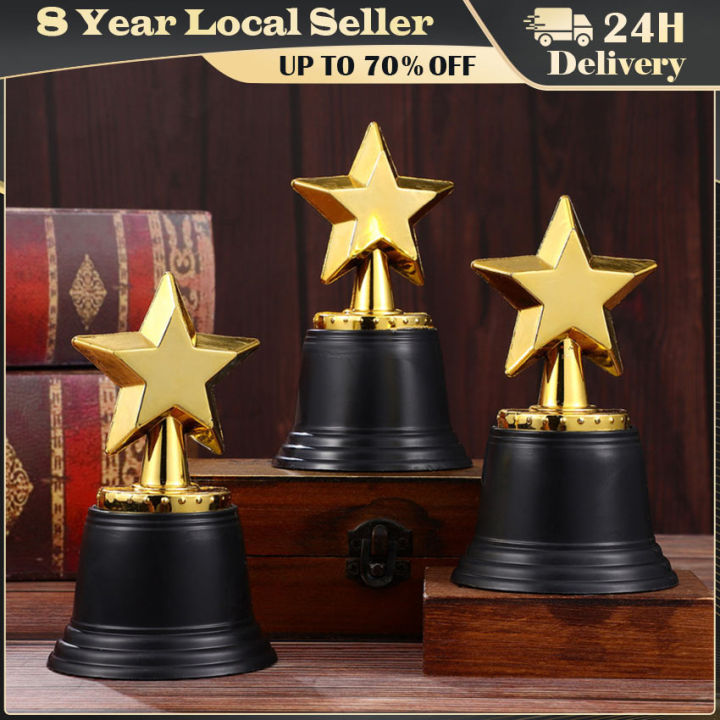 ️【Same Day Delivery】Star Trophy Awards Plastic Trophies Party Favors ...