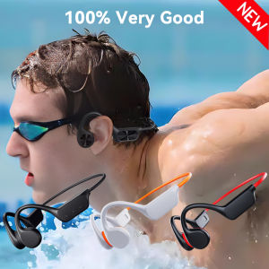 2025 Bone Conduction Wireless Headphones IPX8 Waterproof Swimming Headset 32GB MP3 Player BT5.4 With Mic Music  Sports Earphone