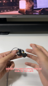 Tai nghe GAMING cho PC/Laptop/Điện thoại nhét tai in ear dây dài 3M có mic đàm thoại jack USB Type C Micro 3.5mm