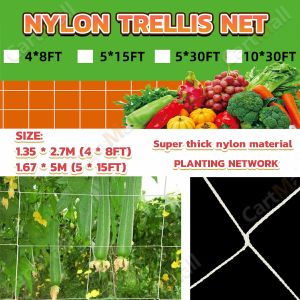 Garden Durable Nylon Trellis Net Support For Climbing Vine Plants