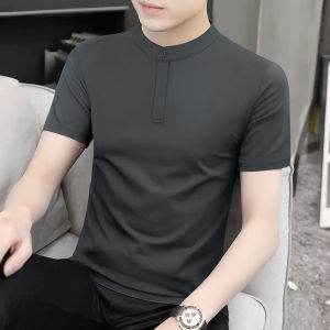 Miiow | Cat Person Ice Silk Modal Short Sleeve Breathable Mens Polo Shirt Lightweight Half Sleeve Summer Soft Comfortable Standard Fit