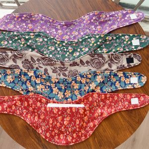 Fairy Castle】ผ้าฝ้ายบริสุทธิ์ใหม่ผ้าพันคอขนาดเล็กสำหรับผู้ชาย & ผู้หญิงปกผ้าพันคอพิมพ์ลายฤดูหนาวอบอุ่นกันหนาวคอประคบร้อนคอ