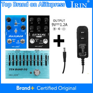 IRIN | IRIN Guitar Pedal 10 BAND EQ Equalizer/Extreme Metal Distortion/MAXIMUM Overdrive Effect True Bypass Electric Guitar Pedal