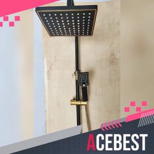 ACEBEST Shower 4 In 1 Shower Kamar Mandi Shower Bidet Shower Hitam SJ-83