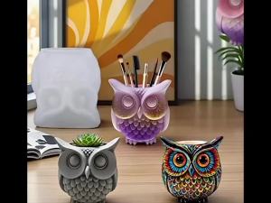 Khuôn Silicon Làm Chậu Cây Mọng Nước Hình TV Cổ Điển Dùng Cho Xi Măng Bê Tông Nhựa Đất Sét Làm Chậu Hoa Thủ Công