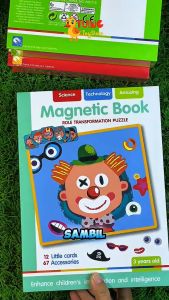 Magnetic Book | Montessori Children Intelligent Magnetic Book 3D | Merry Christmas Puzzle Magnets for Toddlers