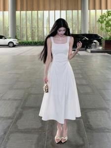 SUHUIQIAN | Elegant Waist-Defining Slim Fit Party Dress for Early Summer