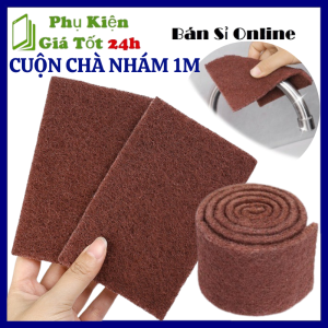 Cuộn Chà Cháy Xoong Nồi Dài 1 Mét Làm Sạch Mảng Bám Miếng Chà Vệ Sinh Bếp Cọ Bùi Nhùi - Cuộn Giẻ Cọ Xoong Nồi Dài 1M - Cuộn Chà Nhám Bọt Biển Đánh Bay Gỉ Set Vết Ố Vết Đen Tiện Dụng