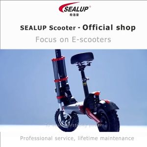 Garansi Lokal SEALUP scooter listrik dewasa Q18 off-road 1000W Skuter Elektrik max 55KM/H baterai litium jarak 40-150KM Skuter Listrik 12inch ban tubeless IP54 tahan air Sepeda Listrik dapat dilipat mudah disimpan motor listrik sekuter Geekman Heartbeat