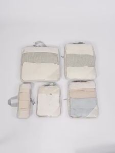 Set of 5 Compression Travel Organizer Bag Luggage Expansion Bag Travel Clothes Storage Bag