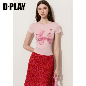 D-PLAY | Lightweight Breathable Tencel Dog Balloon Print T-shirt