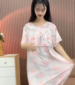 STV Daster Wanita Jumbo Oversize Muat Sampai 90 kg Bahan Katun Halus Adem Lembut Nyaman Dipakai Tidur / Baju tidur Bumil