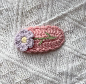 Handmade Crochet Cherry Hair Clip Adorable Girls Heart Fruit Forehead Side Clip Headwear Cotton Linen Material Korean Style