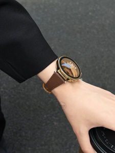 XUEZHANGJIA | Leather Creative Watch Strap for Women 41mm