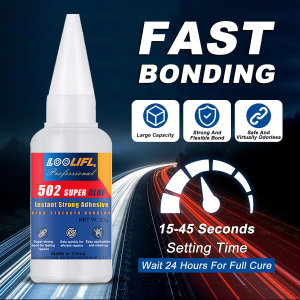 502 strong glue cyanoacrylate glue 10 seconds bonding suitable for wood plastic ceramics metal all-round bonding tools.