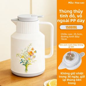 MAY FLOWER | Bình Nước Có Lớp Cách Nhiệt Dùng Cho Văn Phòng Và Nhà