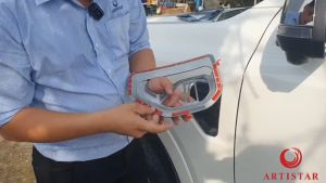 Ốp tay hõm viền pha viền hậu Everest 2023 2024 2025 Đen nhám Mạ Crom Carbon Artistar