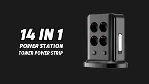 3000W EU plug Power Socket Switch 2/3M Extension Cable PD AC QC3.0 USB Fast Charger Adapter Family Outdoor Outlets Power Strip