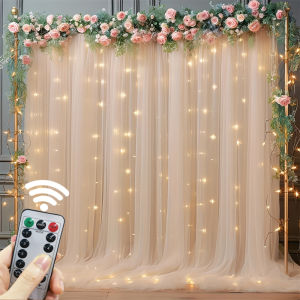 8 Mode USB Curtain Light Outdoor 6M Wedding LED Garland Fairy Light Garden Light String Christmas Party Holiday Home Decoration