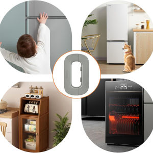Makey【Ready in Stock】 Multipurpose Refrigerator Door Lock Child Safety Refrigerator Lock Baby Anti-Pinch Cabinet Lock