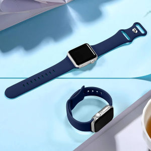 Dây Đeo Silicon Cho Apple Watch Ultra 49mm 45mm 41mm 44mm 40mm 42mm 38mm Nam Nữ iWatch Band Series 9 8 7 SE 6 5 4 3 2 1 Band