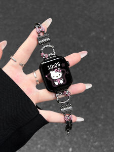 psnld | Summer New High-end Stylish Metal Rhinestone KT Cat Watch Band for HUAWEI Fit