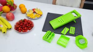 Homemazing PH Vegetable Cutter & Slicer – multifunction mandoline chopper for fruits veggies & potato chips. Fast safe
