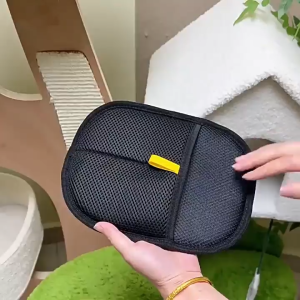 ป้องกันไฟฟ้าสถิตย์ ถุงมือกําจัดขน ถุงมือแปรงขน แปรงสองทางสำหรับขจัดขน แปรงชนิดเหนียวสำหรับขนแมว