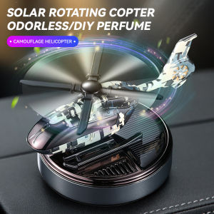 DIY Perfume Odorless solar powered energy car accessories helicopter ornaments air fresheners decorations fragrance diffuser men