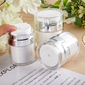 ขวดปั๊มสุญญากาศขนาด 15/30/50 มล. สำหรับบรรจุภัณฑ์ครีมบำรุงผิวหน้า เครื่องสำอาง โลชั่น และครีม