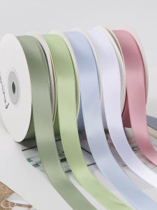 Wedding DIY Butterfly Knot Gift Packaging Satin Ribbon Polyester Fabric Accessories Double-Sided High-Quality Encryption 1.6cm