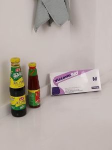 Găng tay nấu ăn 100 cái găng tay nilon dùng trong thực phẩm nấu ăn vệ sinh bếp dùng 1 lần