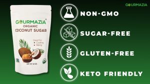 eng น้ำตาลดอกมะพร้าว ชนิดผง 340g ของ Keto และ Vegan Friendly น้ำตาลคีโต คู่ดิบที่ 1