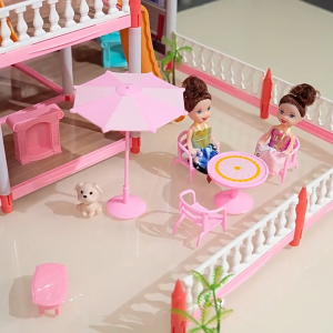 DIY Princess Villa Castle Childrens Play Toys Puzzle Assembly Toys Girls Toys