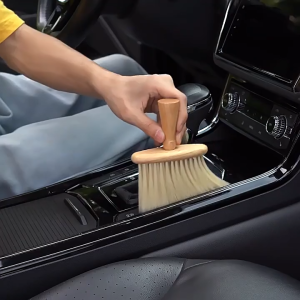 SEA JJT แปรงทำความสะอาดผมและคอ ABS และใยโพลีเอสเตอร์สำหรับร้านตัดผม