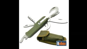 Bộ muỗng nĩa dã ngoại nhiều công dụng kèm túi