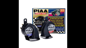 Genuine PIAA Euro Sports Horn (with Splash Guard) 12 Volts with Relay