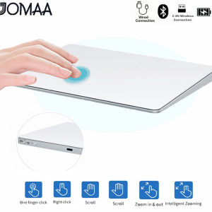JOMAA | Rechargeable Bluetooth Touchpad Trackpad Wired USB WirelessTrackpad with Multi-Touch Navigation for Macos Windows